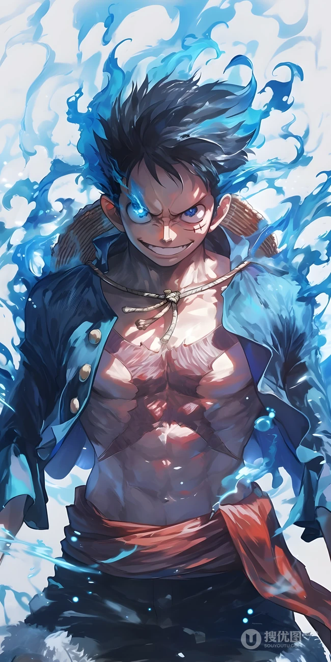 海贼王蒙奇D路飞战斗系列同人插画组图