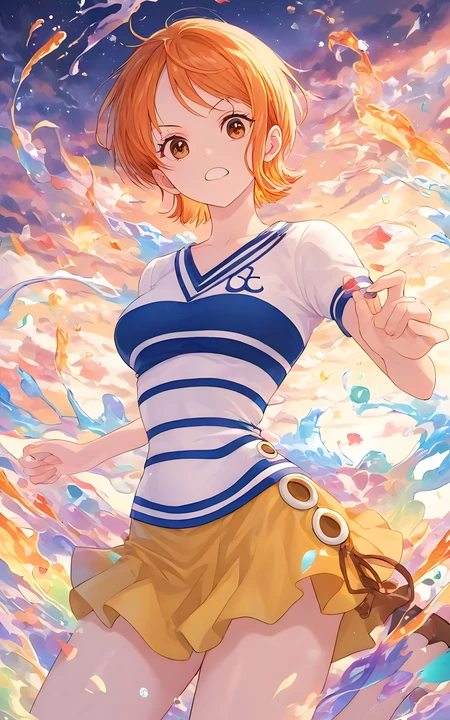 海贼王娜美系列二次元动漫插画高清图片
