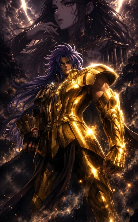 圣斗士星矢黄金圣斗士炫酷同人插画合集