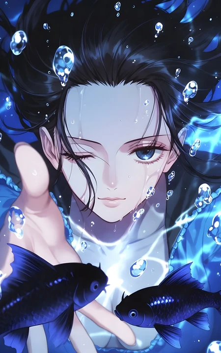 海贼王妮可&middot;罗宾动漫同人插画组图