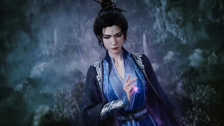 师兄啊师兄蓝灵娥古风国漫高清组图