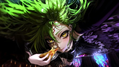 暗黑风二次元奇幻女性角色插画组图