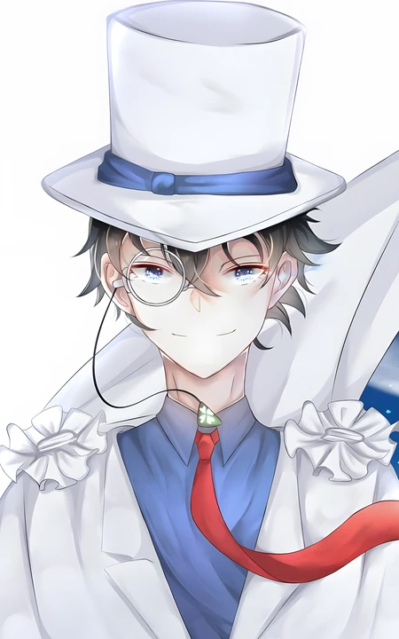 怪盗基德动漫同人插画形象