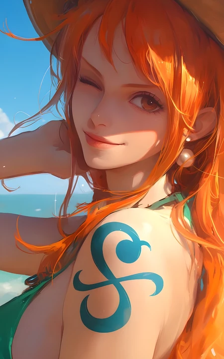 海贼王娜美多主题造型动漫同人插画系列