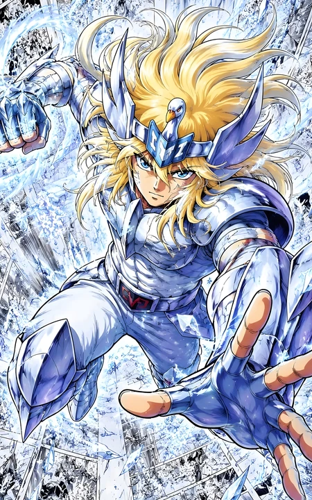 圣斗士星矢青铜五小强系列动漫插画合集
