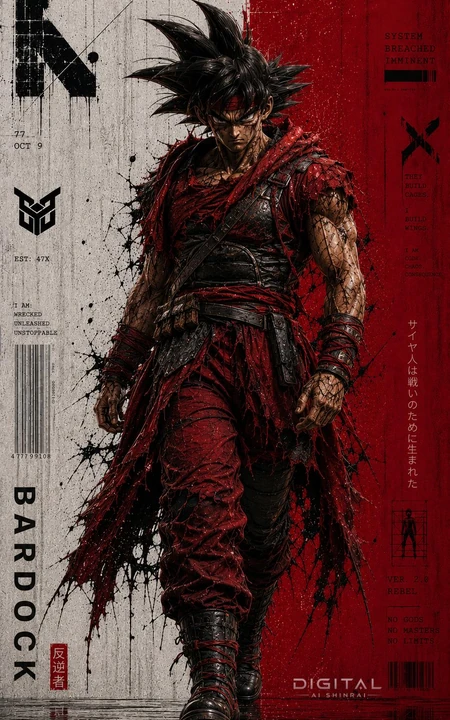 龙珠暗黑风角色同人插画合集