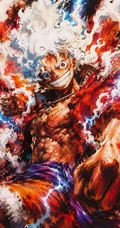 海贼王路飞五档尼卡形态同人插画系列