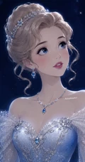 迪士尼公主华丽礼服系列动漫插画合集