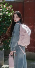 古力娜扎休闲牛仔套装户外随拍合集