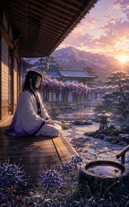 鬼灭之刃古风禅意角色场景系列插画